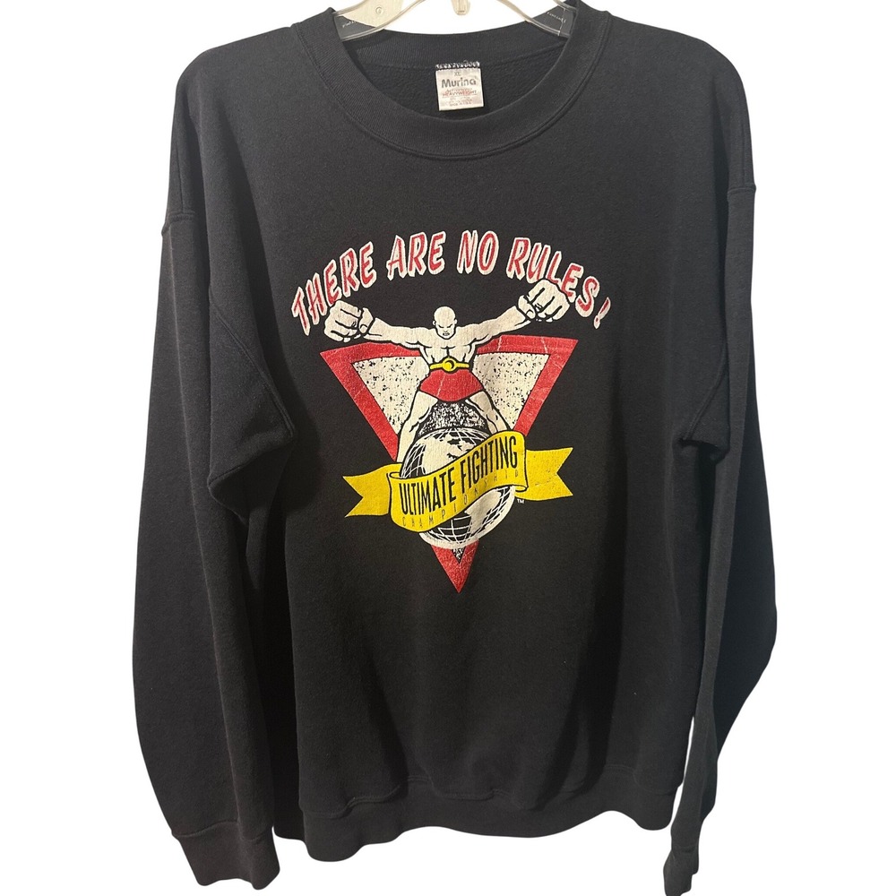 Vintage Murina UFC 2 Ultimate Fighting Championship Sweatshirt XL Made in USA